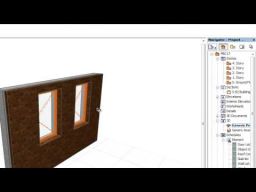 ArchiCAD 17 uued omadused: Elementide linkimine: uste ja akende linkimine seintega