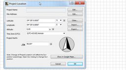 ArchiCAD 17 uued omadused: Projekti asukoha importimine Google Earth v&otilde;i SketchUp failist