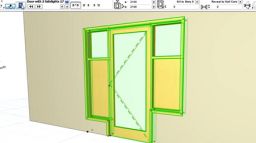 ArchiCAD 17 uued omadused: T&auml;iustatud uksed koos k&uuml;lgavadega