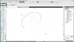 ARCHICAD 19 uued omadused - Haardepunktide juhtjooned (Snap Guides) ellipsitele kaartele t&auml;histamaks haardepunktide referentsjooni (Reference)