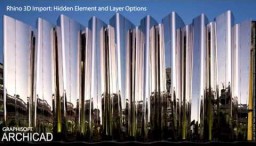 ARCHICAD 20 - Rhino 3D Import - Peidetud element ja kihtide valikud