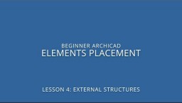 ARCHICAD algajate kursus - 4-1: Elementide paigutamine