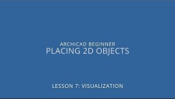 ARCHICAD algajate kursus - 7-3: 2D objektide paigaldamine