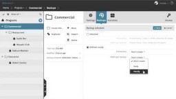 BIMcloud projektide varundamise ajagraafikud