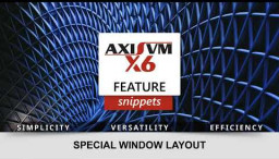 Spetsiaalsed akende paigutused AxisVM X6-s